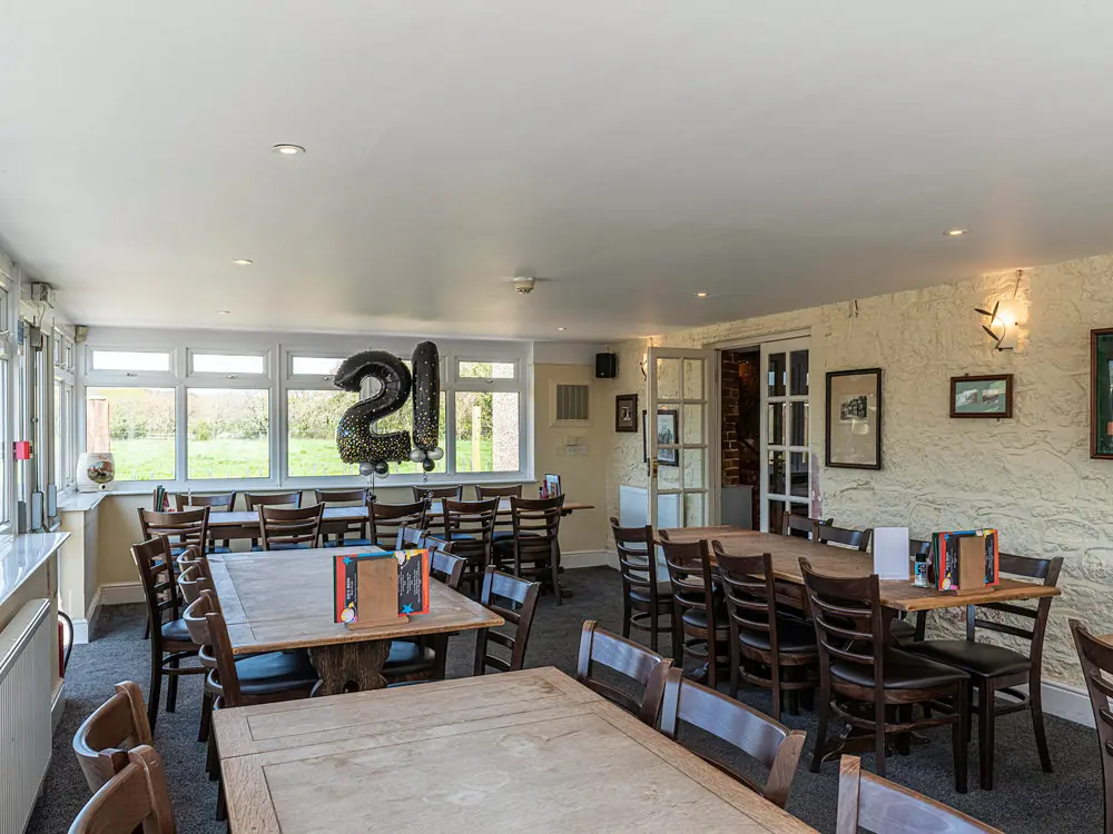 the conservatory dining area
